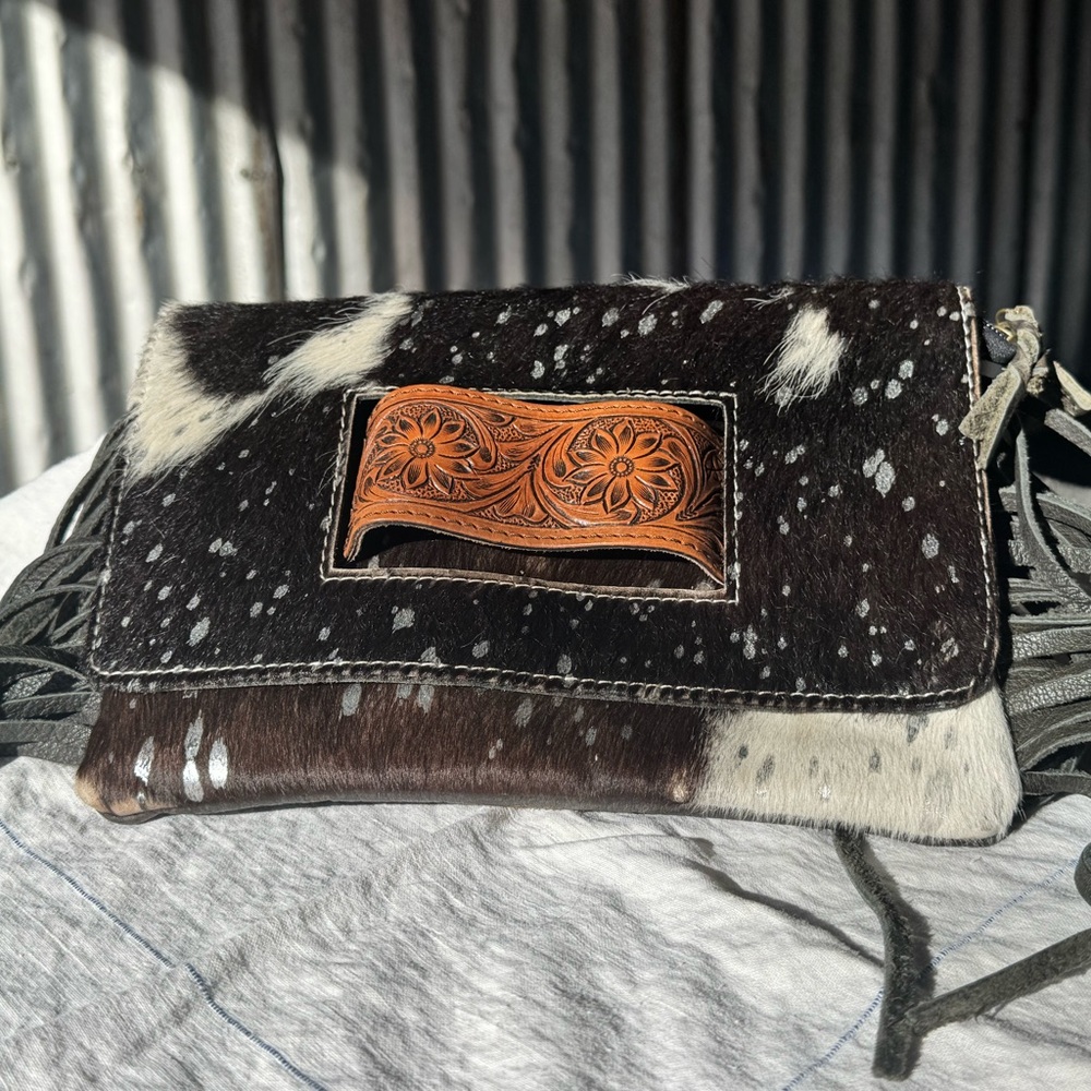 American Darling Western Fringe Clutch with Crossbody Strap
